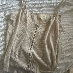 Cream Sezane Sleep Tank
